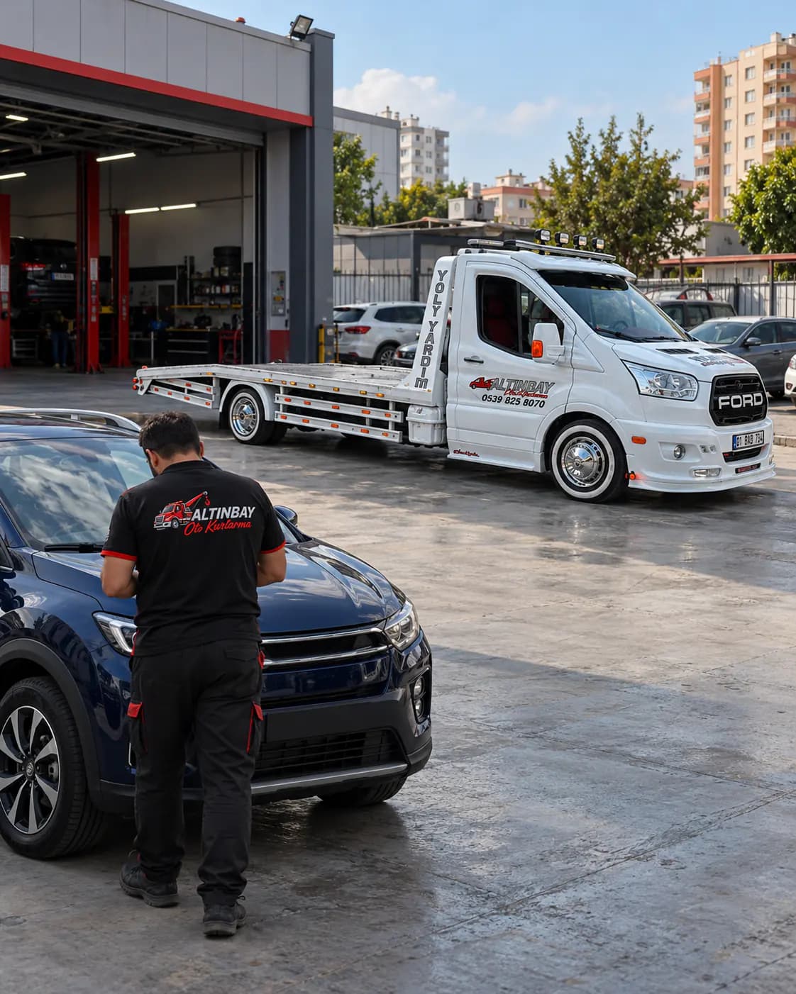Bir otomobilin yükleme öncesinde kontrol edilmesi